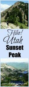 Hike to the top of Sunset Peak! This hike is a beautiful adventure through the mountains near Salt Lake City!