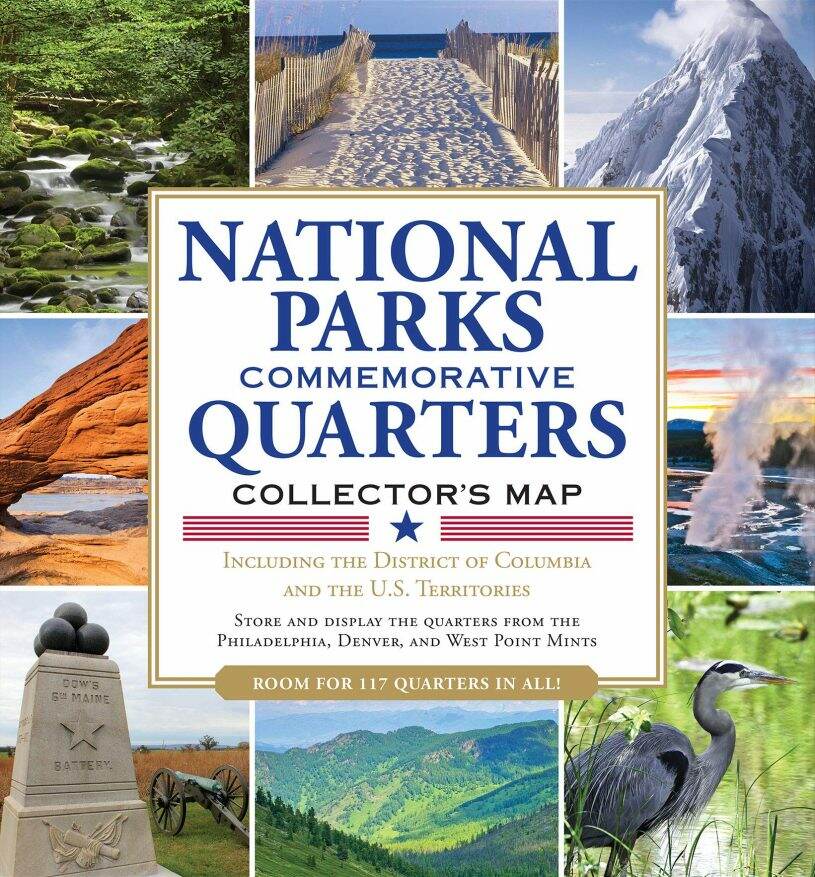 National Park Quarters Collectors Map