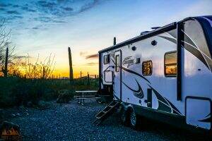 Sunset near Saguaro National Park || Gilbert Ray Campground || Dirt In My Shoes