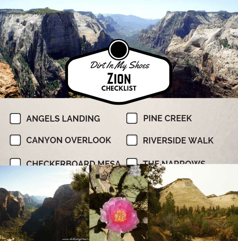Free Zion Checklist!