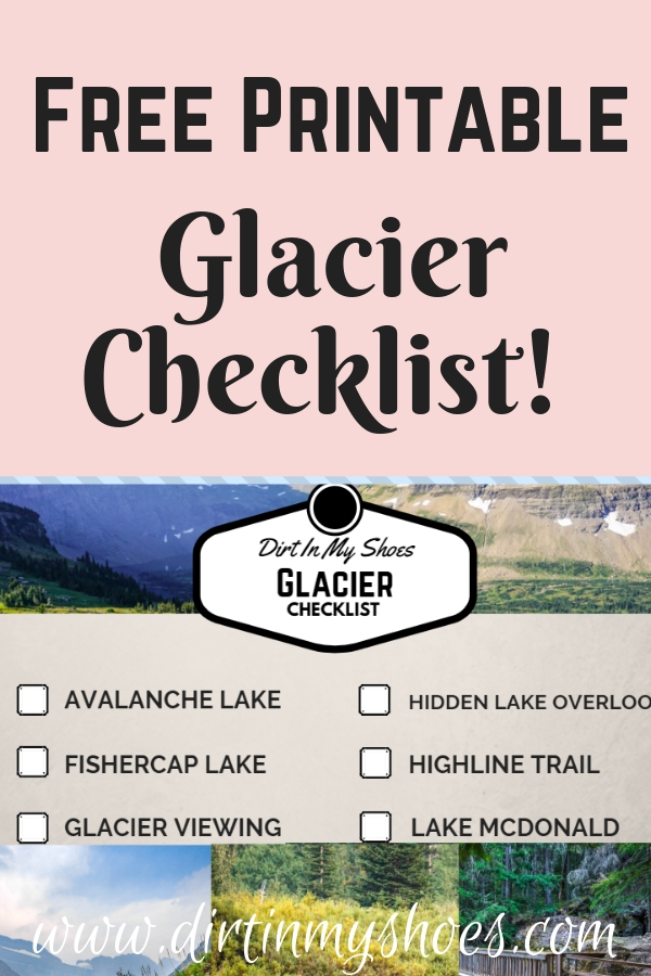 Cost-free Glacier List! ⋆ Filth Inside My Sneakers photograph relating to Printable National Park Checklist identify Free of charge Glacier List! ⋆ Grime Inside of My Sneakers