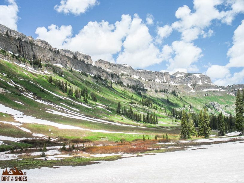 Death Canyon Shelf in the Snow || Grand Teton Itinerary || Dirt In My Shoes