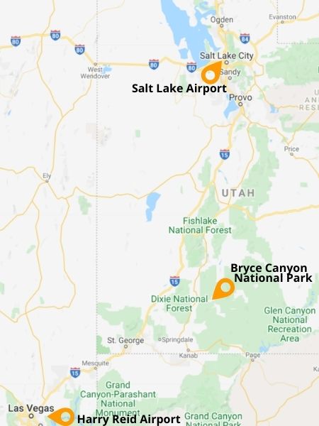 Bryce Canyon National Park Nearest Airport www.dirtinmyshoes.com