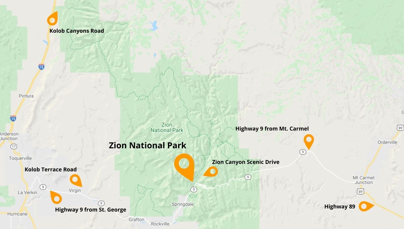 Zion National Park Closest Airport www.dirtinmyshoes.com