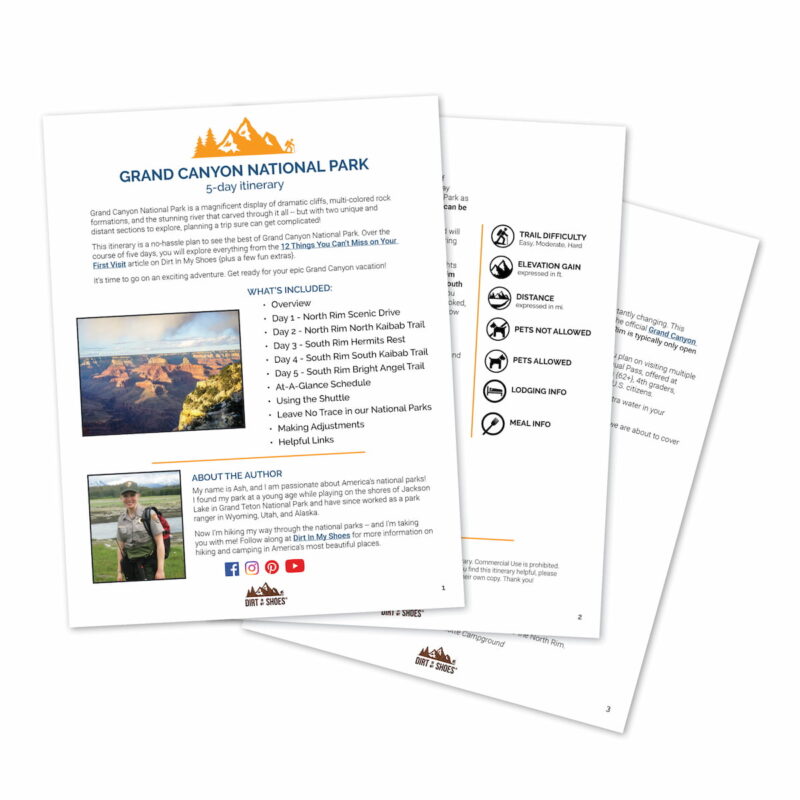 Grand Canyon Itinerary