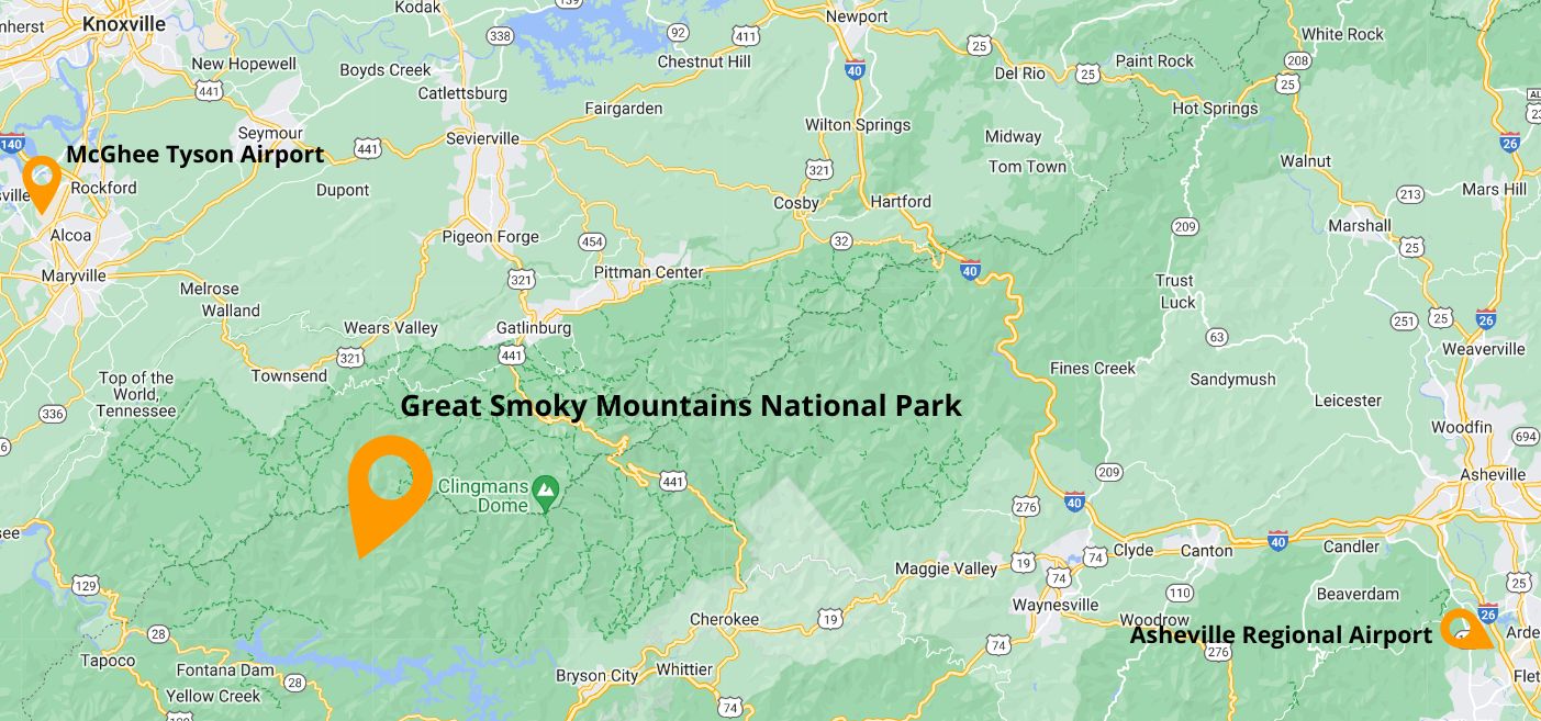 Closest Airport To Great Smoky Mountains National Park www.dirtinmyshoes.com