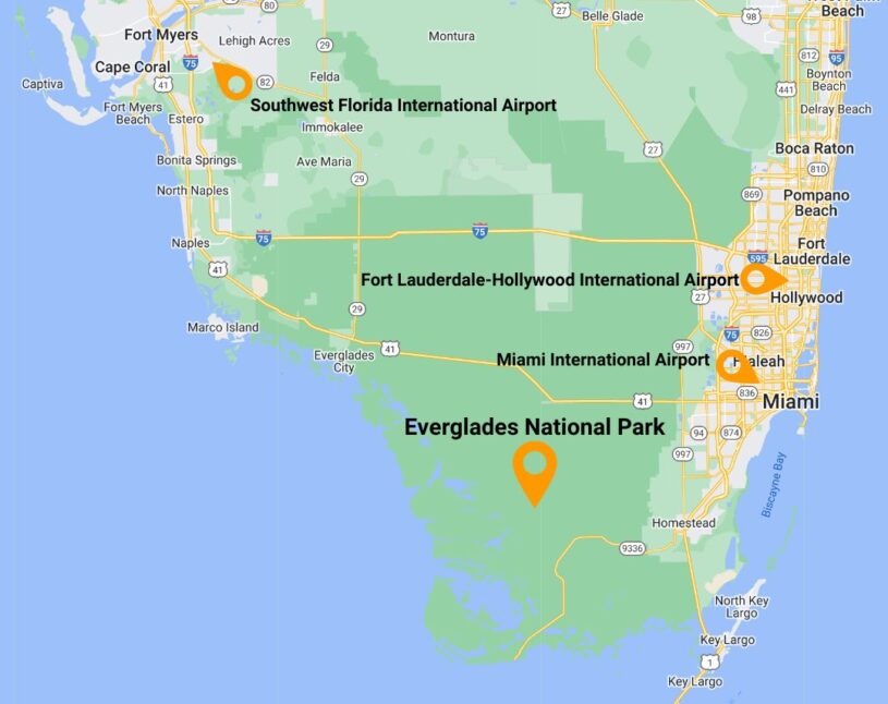 The Best and Closest Airports to Everglades National Park