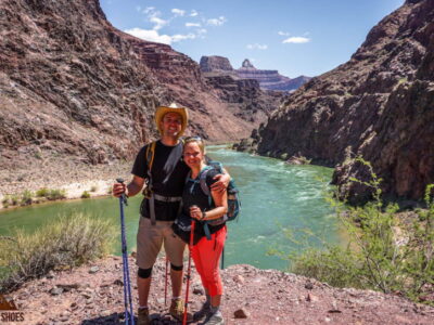 Hikers at the bottom of the Grand Canyon || About Us || Dirt In My Shoes