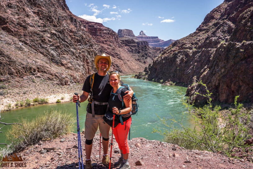 Hikers at the bottom of the Grand Canyon || About Us || Dirt In My Shoes