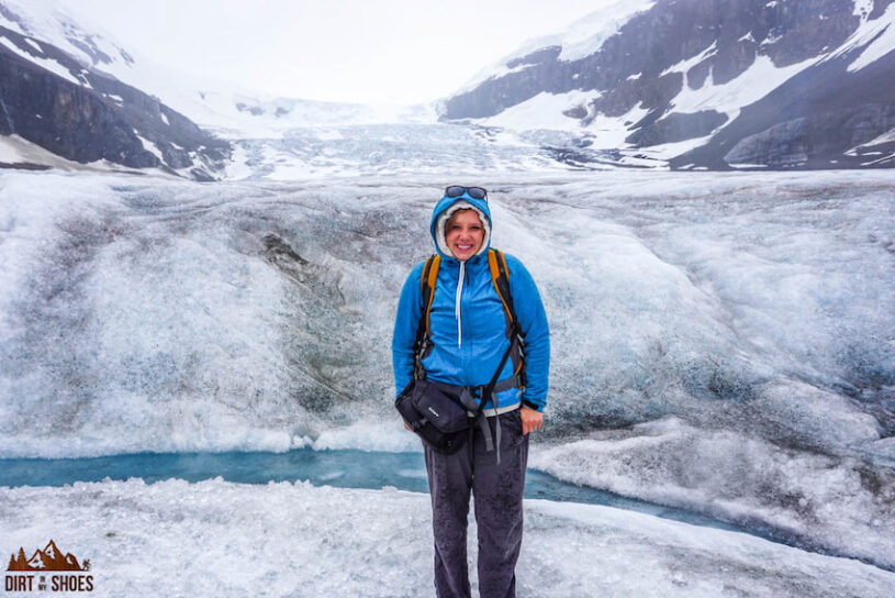 Athabasca Glacier in Jasper National Park of Canada