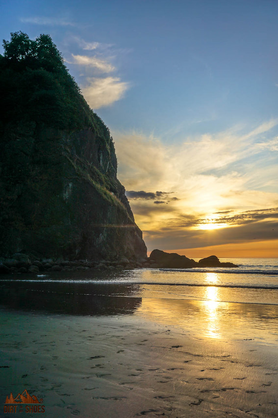 Sunset at Ruby Beach in Olympic National Park